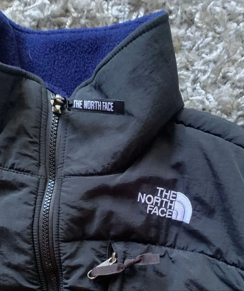 THE NORTH FACE POLARTEC RETRO black blue Fleece VEST Men's sz M